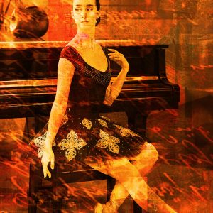 At The Piano-Ballerina Erica Mulkern MA- Edinburgh Tour