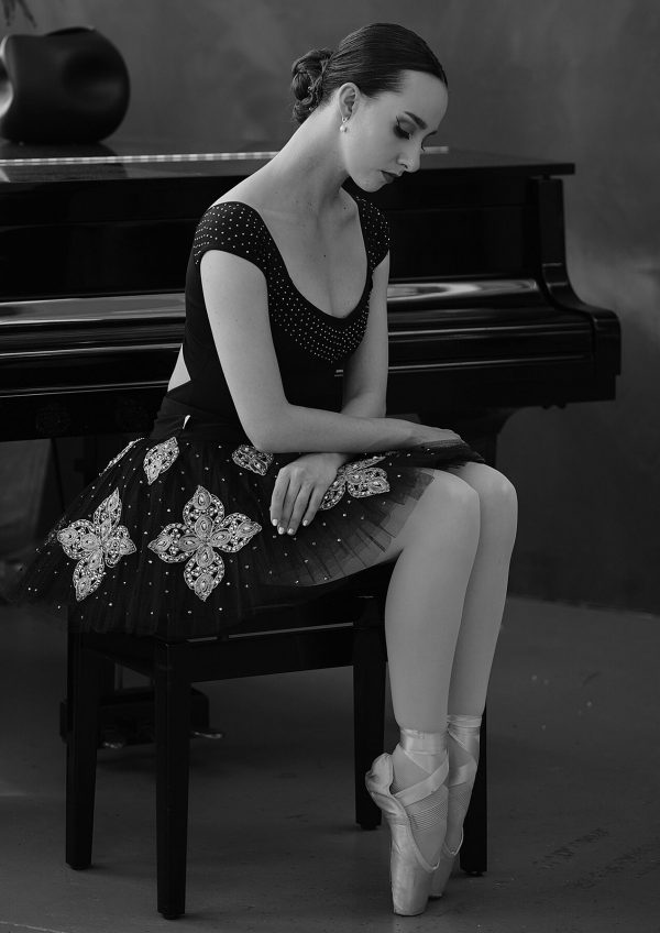 At The Piano II (Matt) Ballerina Erica Mulkern MA